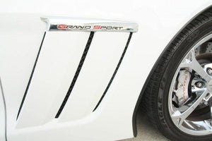 2010-2013 GS CORVETTE - SIDE VENT GRILLES 6PC| BLAKK STEALTH STAINLESS LASER MESH