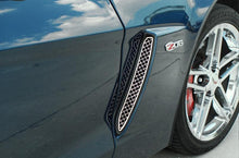 Load image into Gallery viewer, 2006-2013 C6 Z06 CORVETTE - LASER MESH SIDE VENT GRILLES 2PC  POLISHED STAINLESS STEEL
