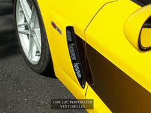 Load image into Gallery viewer, 2006-2013 C6 Z06 CORVETTE - SIDE VENT GRILLES 2PC | PERFORATED STAINLESS STEEL
