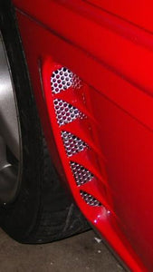 1995-1996 C4 CORVETTE - SIDE VENTS PERFORATED 2PC | POLISHED FINISH