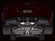 Load image into Gallery viewer, AWE Track Edition Axleback Exhaust for C6 Chevrolet Corvette 6.0L (2005-2007) and 6.2L (2008) - Chrome Silver Tips SKU 3020-42660
