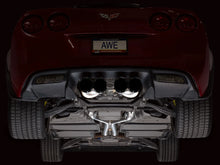 Load image into Gallery viewer, AWE Track Edition Axleback Exhaust for C6 Chevrolet Corvette 6.0L (2005-2007) and 6.2L (2008) - Diamond Black Tips SKU: 3020-43660
