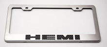 Load image into Gallery viewer, CUSTOM HEMI LICENSE PLATE FRAME | STAINLESS STEEL, CHOOSE VINYL OR LED COLOR
