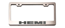 Load image into Gallery viewer, CUSTOM HEMI LICENSE PLATE FRAME | STAINLESS STEEL, CHOOSE VINYL OR LED COLOR
