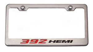 CUSTOM 392 HEMI LICENSE PLATE FRAME | STAINLESS STEEL