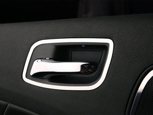 2011-2013 DODGE CHARGER - DOOR HANDLE TRIM REAR 2PC |POLISHED STAINLESS STEEL