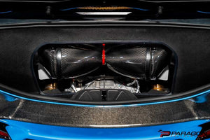 EVENTURI C8 HTC CORVETTE CARBON FIBER INTAKE SYSTEM WITH CLEAR LID - CONVERTIBLE