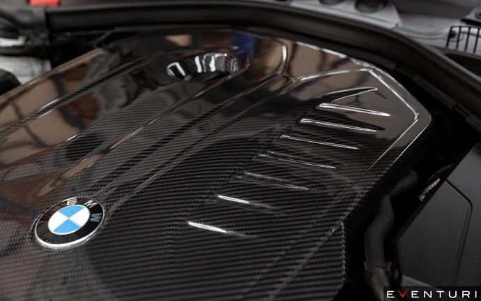 Eventuri BMW F20 M140i, F22 M240i, F30 M340i B58 Black Carbon Engine Cover