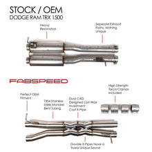 Load image into Gallery viewer, Fabspeed Dodge RAM TRX 1500 Double X-Pipe Resonator Bypass (2021+)
