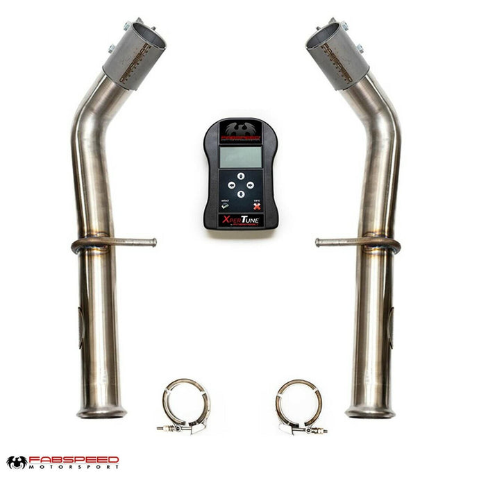 Fabspeed Mercedes-Benz G63 AMG 2nd link comp. Pipes with XperTune Performance Software (2019-2024)