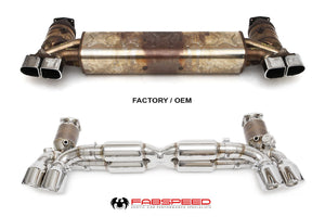 Fabspeed Porsche 991.2 Twin Turbo  Turbo S Valvetronic Supersport X-Pipe Exhaust System (2017-2020)
