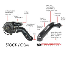 Load image into Gallery viewer, Fabspeed Porsche 964 Carrera RS style Carbon Fiber Heater Duct Tube (1989-1994)
