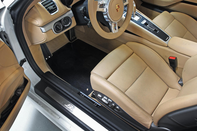 Fabspeed Porsche 981 Boxster Cayman Carbon Fiber Floor Mats / Track Mats