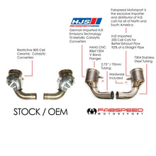 Load image into Gallery viewer, Fabspeed Porsche 992 Carrera Sport Catalytic Converters (2019+)
