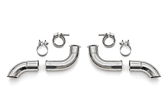 Fabspeed Porsche 996 GT3 Competition Muffler Outlets w/ Adjustable Turndowns