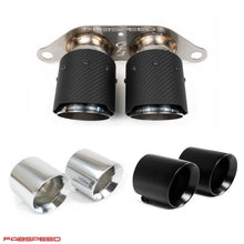Load image into Gallery viewer, Fabspeed Porsche 997 GT3 / GT3 RS Deluxe Dual Style Tips
