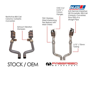 Fabspeed Shelby GT350 / GT350R Sport Catalytic Converters (2016-2020)