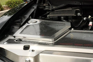 2010-2014 FORD RAPTOR - PERFORATED HEADER PLATE WITH BATTERY COVER & FUSE BOX | POLISHED STAINLESS