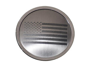 2007-2018 JEEP WRANGLER JK/2018+ JL /2018-2023 - A/C DUCT TRIM PLATES ETCHED AMERICAN FLAG 4PC | STAINLESS STEEL