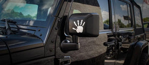 JEEP WRANGLER - WAVE HAND EMBLEMS | STAINLESS STEEL, CHOOSE FINISH & QUANTITY | POLISHED 1PC 6 INCH