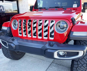 2018-2023 JEEP WRANGLER JL & 2018-2023 JEEP GLADIATOR - STAR SPANGLED GRILLE | STAINLESS STEEL