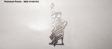 Load image into Gallery viewer, EMBLEM &quot;LADY LIBERTY&quot; STATUE OF LIBERTY 1PC | STAINLESS STEEL, CHOOSE FINISH | POLISHED
