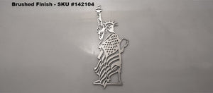 EMBLEM "LADY LIBERTY" STATUE OF LIBERTY 1PC | STAINLESS STEEL, CHOOSE FINISH | POLISHED