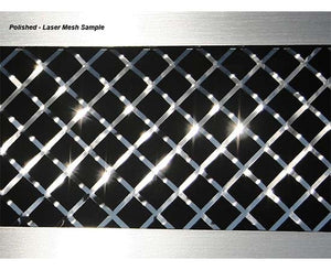 1997-2004 C5 CORVETTE - LASER MESH FOG LIGHT GRILLE 2PC | POLISHED STAINLESS STEEL