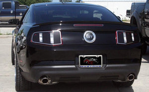 2010-2013 MUSTANG - LICENSE PLATE FRAME WITH "MUSTANG" LETTERING | STAINLESS STEEL, CHOOSE INLAY COLOR