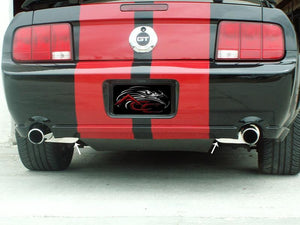 2005-2009 MUSTANG GT ONLY - MUFFLER PLATE 2PC | POLISHED STAINLESS STEEL