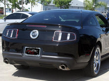 Load image into Gallery viewer, 2010-2012 MUSTANG - TAILLIGHT BLACKOUT W/POLISHED TRIM RINGS 2PC | STAINLESS STEEL/PREMIUM VINYL
