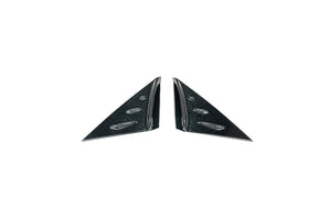 PARAGON C8 CORVETTE CARBON FLASH ANTI-BUFFETING A PILLAR TRIM OVERLAY