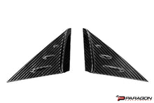 Load image into Gallery viewer, PARAGON C8 CORVETTE CARBON FIBER ANTI-BUFFETING A PILLAR TRIM OVERLAY
