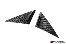 Load image into Gallery viewer, PARAGON C8 CORVETTE CARBON FIBER ANTI-BUFFETING A PILLAR TRIM OVERLAY
