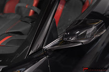 Load image into Gallery viewer, PARAGON C8 CORVETTE CARBON FIBER ANTI-BUFFETING A PILLAR TRIM OVERLAY
