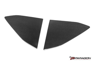 PARAGON C8 CORVETTE CARBON FIBER B PILLAR TRIM OVERLAY - COUPE