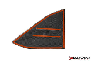 PARAGON C8 CORVETTE CARBON FIBER B PILLAR TRIM OVERLAY - COUPE