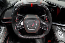 Load image into Gallery viewer, PARAGON PERFORMANCE C8 Z06 STYLE CORVETTE CARBON FIBER STEERING WHEEL
