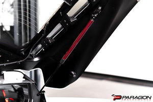 C8 CORVETTE CARBON FIBER HOOD STRUTS - RED | PARAGON PERFORMANCE