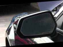 Load and play video in Gallery viewer, 2010-2014 CAMARO - REAR VIEW MIRROR TRIM &#39;CAMARO&#39; OVAL MIRROR | BRUSHED, CHOOSE SENSOR Y/N | NO SENSOR
