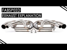 Load and play video in Gallery viewer, Fabspeed Porsche 992 Twin Turbo / Twin Turbo S Sport Catalytic Converters with GT2RS Style Outlets (2021+)
