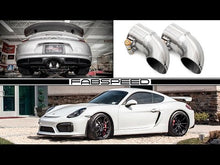 Load and play video in Gallery viewer, Fabspeed Porsche Competition Slip-On Turndown Tips (2.50&quot;/63.5mm ID) - Fabspeed Exhausts Only
