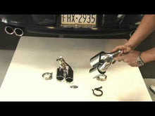 Load and play video in Gallery viewer, Fabspeed Porsche 996 Carrera Deluxe Quad-Style Tips - Short (1999-2001)

