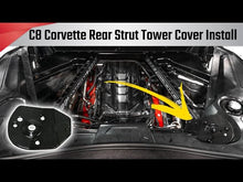 Load and play video in Gallery viewer, PARAGON C8 CORVETTE CARBON FIBER REAR STRUT TOWER COVERS
