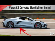 Load and play video in Gallery viewer, VERUS ENGINEERING CARBON POLYWEAVE SIDE SPLITTER KIT - C8 CORVETTE

