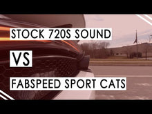 Load and play video in Gallery viewer, Fabspeed McLaren 720S HJS German 200CPSI Sport Catalytic Converters
