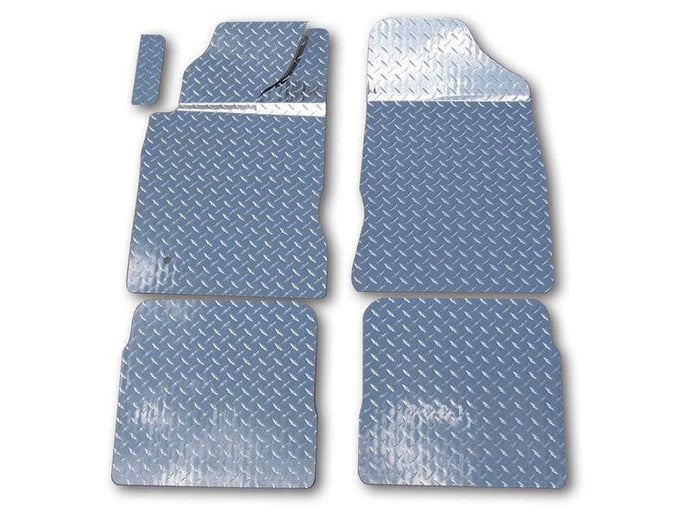 2001-2005 PT CRUISER - FLOOR MATS 5PC | DIAMOND PLATE ALUMINUM