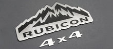 Load image into Gallery viewer, 2007-2018 JEEP WRANGLER JK - RUBICON 4X4 BADGES 2PC | STAINLESS STEEL, CHOOSE FINISH | POLISHED
