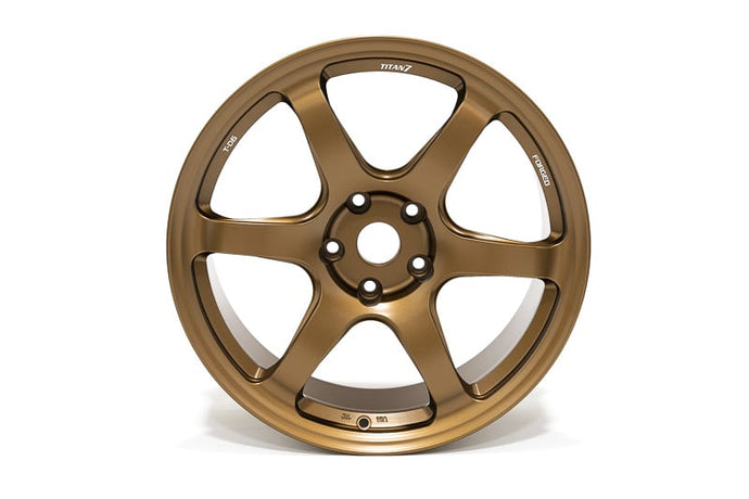 TITAN 7 T-D6 19X9,20X11.5 5X120 CHEVROLET C8 CORVETTE WHEELS - TECHNA BRONZE