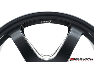 TITAN 7 T-D6 19X9,20X11.5 5X120 CHEVROLET C8 CORVETTE WHEELS - SATIN TITANIUM